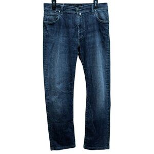 Corneliani Y5P Collection Mens Luxury Denim Jeans Sz W36 Made in Italy 5 Pocket